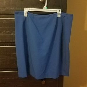 Blue Straight Pencil Skirt 18